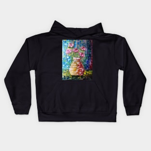 Floral Abstract Artwork 6 Kids Hoodie